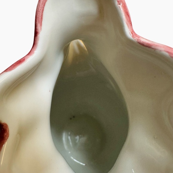 Vtg WIlliams Sonoma Chicken Pitcher Handpainted In Italy Deruta Style 8.5” 28 Oz - Picture 8 of 11